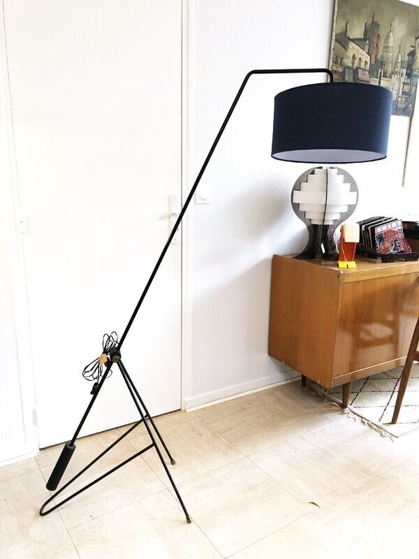 Lampadaire vintage à balancier, 1950