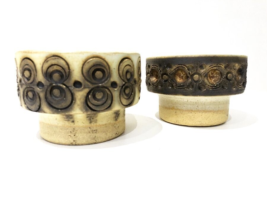 Duo de caches pot - potterie de JERSEY, 1970