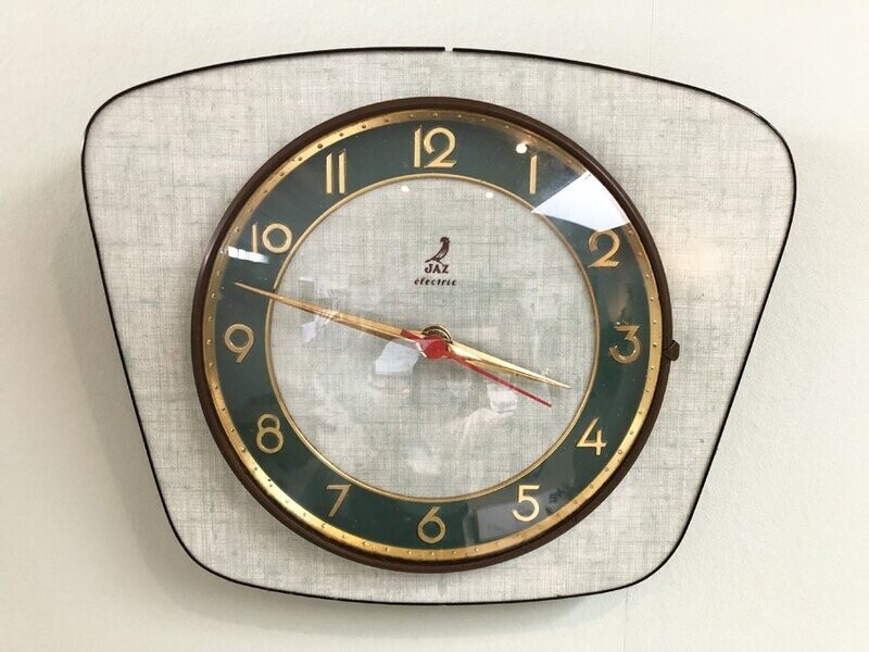 Horloge de cuisine vintage, JAZ, 1950