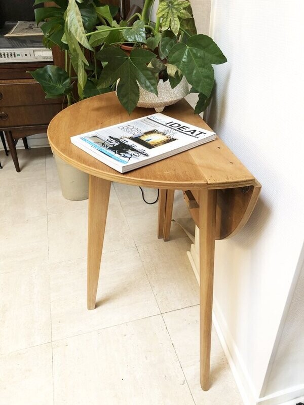 Table modulable pieds compas, 1960