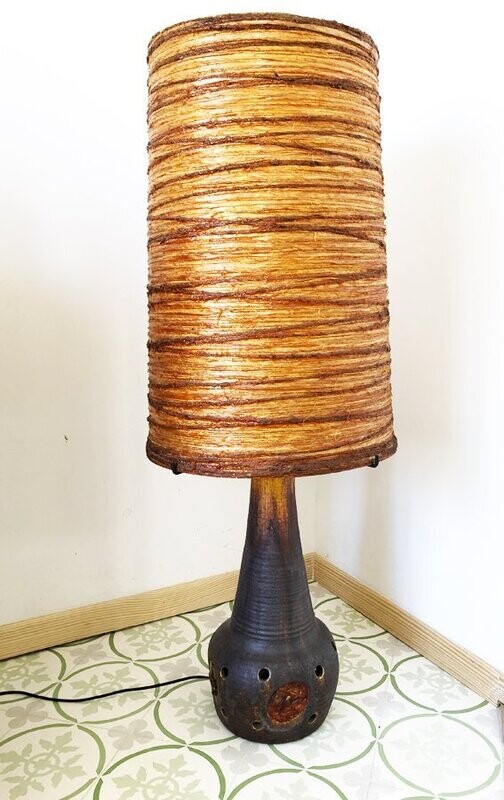 Lampe céramique Georges Pelletier,  Accolay, 1970