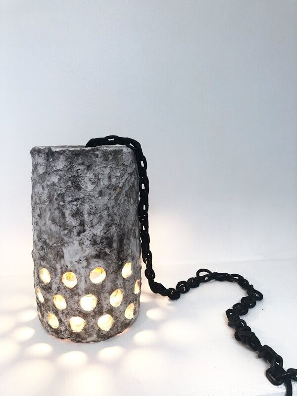 Lampe scandinave en céramique, 1960