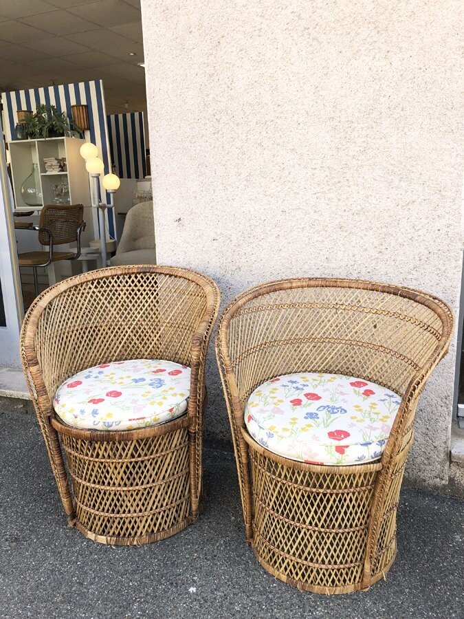 Paire de fauteuils Emmanuelle vintage, 1970