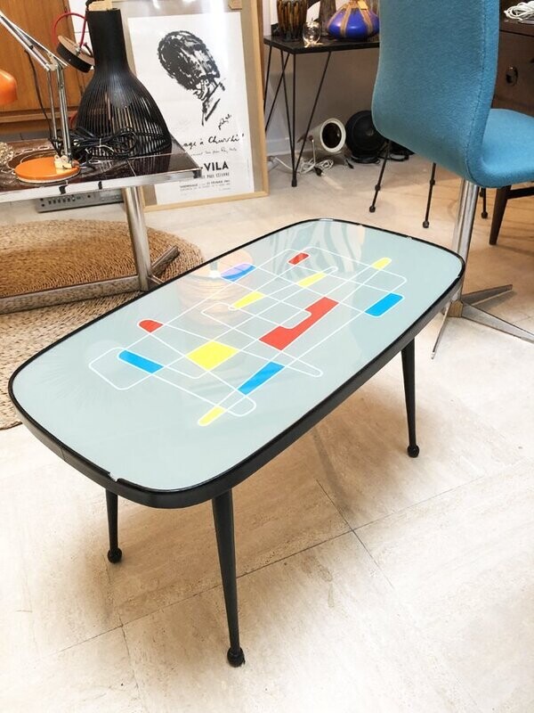 Table basse Memphis vintage 1960