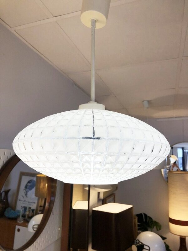 Suspension en verre scandinave 1960