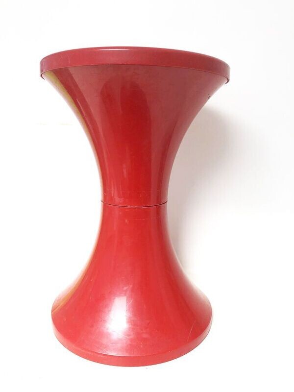 Tabouret Tam Tam rouge, 1970