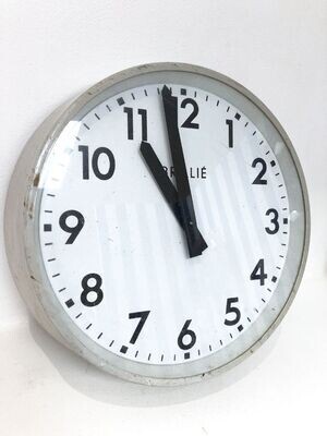 Horloge industrielle Brillé vintage, 1950