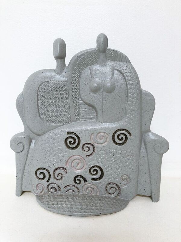 Couple gris, CERAMICHE CHIMINAZZO, 1970