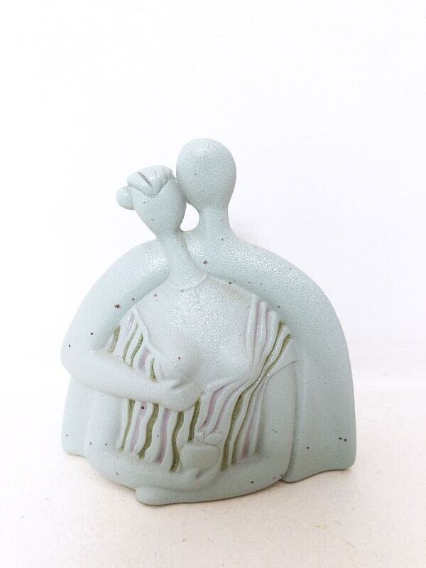 Petit couple bleu , CERAMICHE CHIMINAZZO, 1970