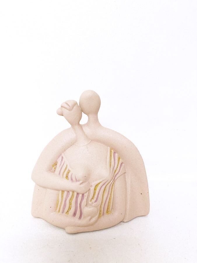 Petit couple rose , CERAMICHE CHIMINAZZO, 1970