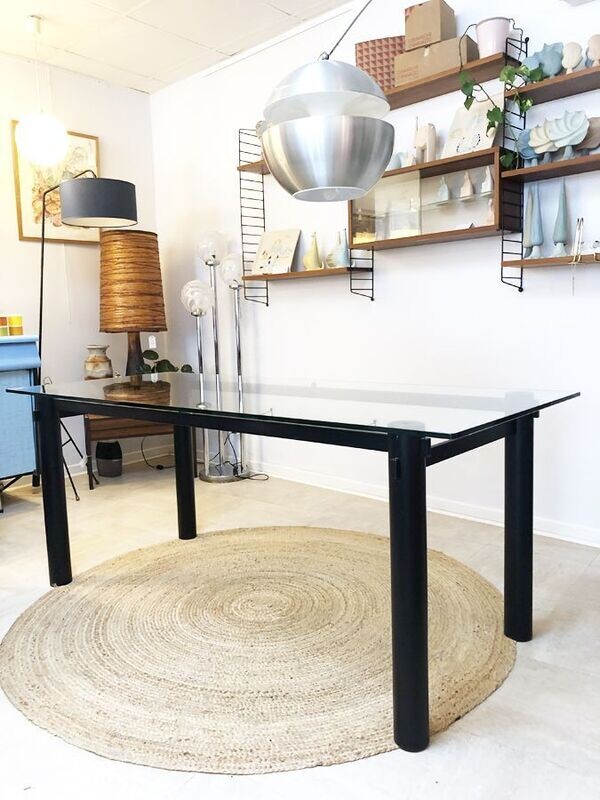 Table en verre Memphis, 1980