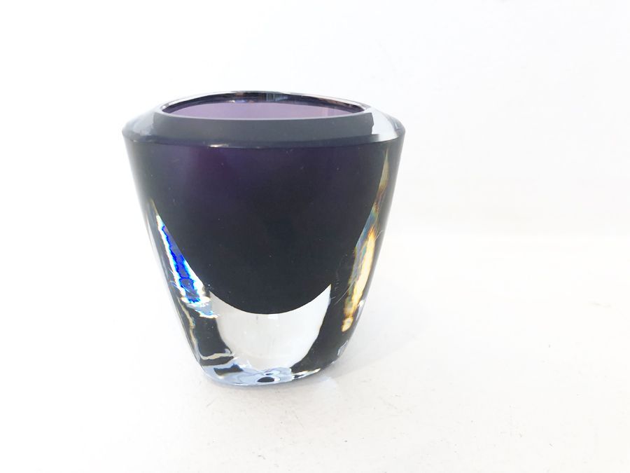 Mini vase cristal violet, 1970
