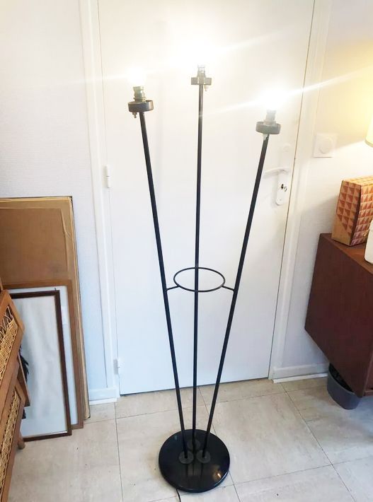 Lampadaire tripode vintage, 1950