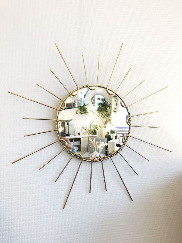 Miroir soleil or fin, 1950