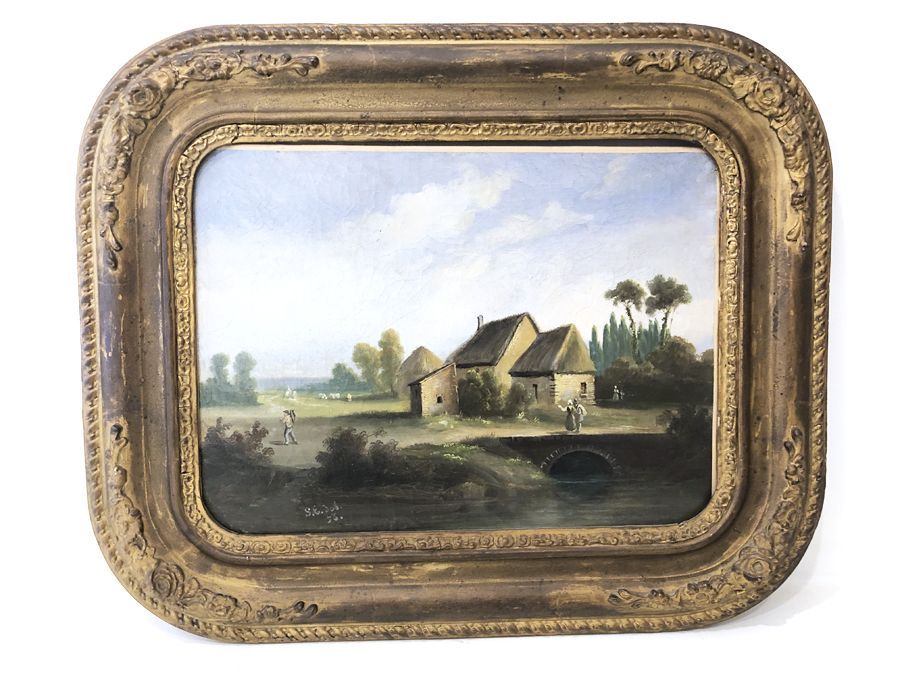 Huile sur toile, Allemagne, 1856