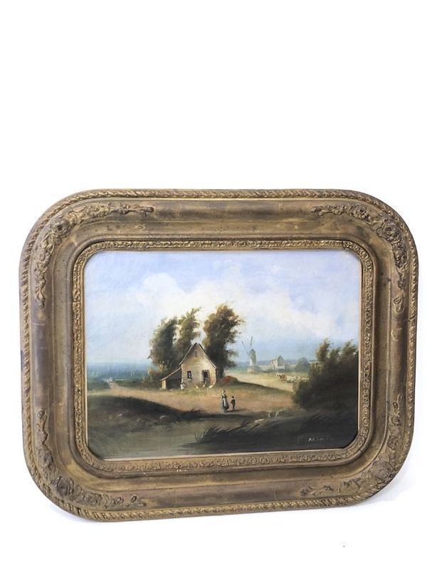 Huile sur toile, Allemagne, 1856
