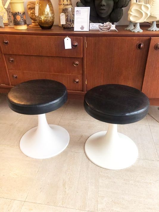 Paire tabourets tulipe, 1970