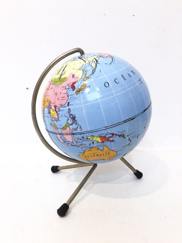 Tirelire globe terrestre, 1950