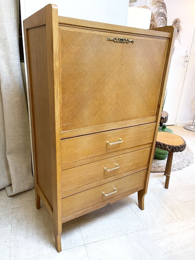 Secrétaire vintage pieds compas, 1960