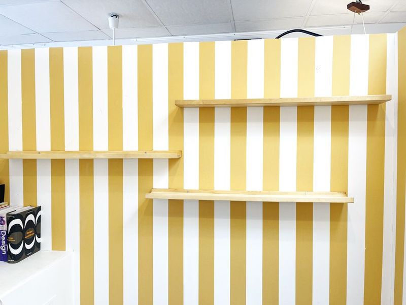 Étagères murales STRIPA en pin massif, signées IKEA vintage