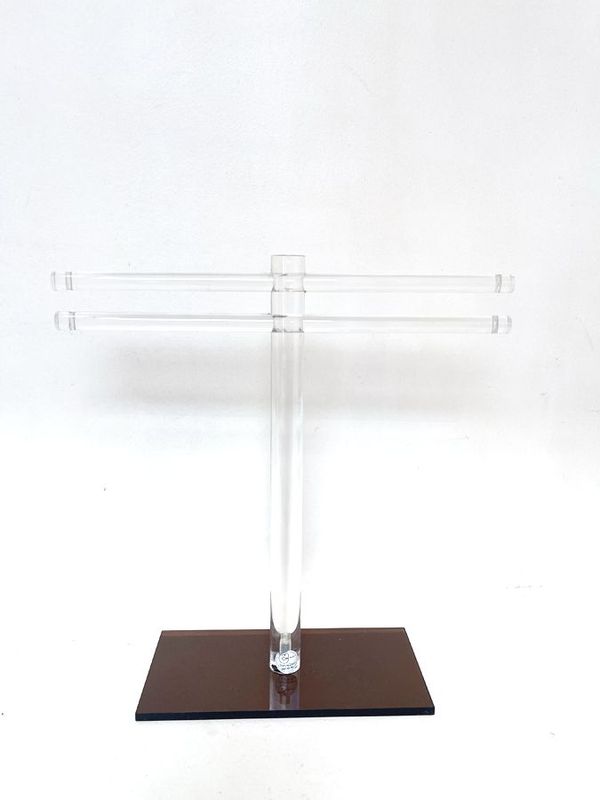 Présentoir à bijoux en plexiglas des années 70