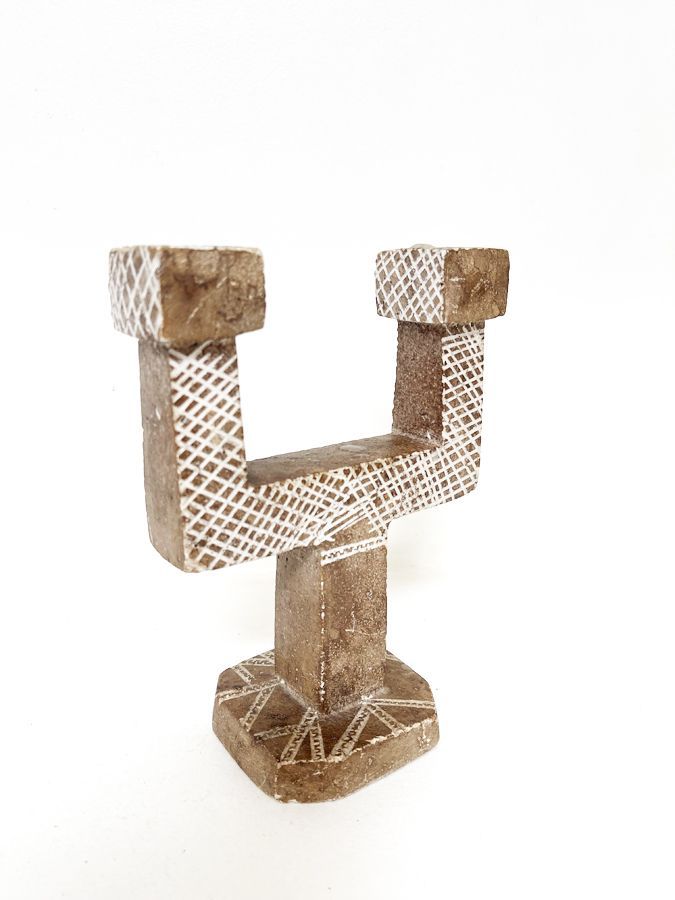 Bougeoir marocain pierre– artisanal, circa 1970 Bougeoir marocain pierre– artisanal, circa 1970