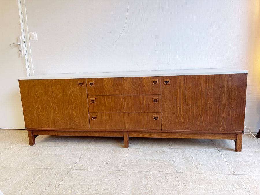 Enfilade en teck d’André Monpoix –circa 1960