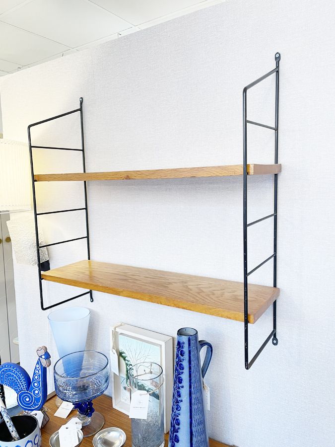 Étagère String en Bois Massif – Design Scandinave 1960