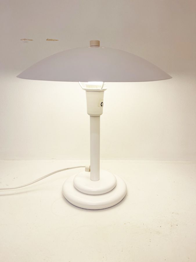 Lampe Aluminor blanche, circa 1975