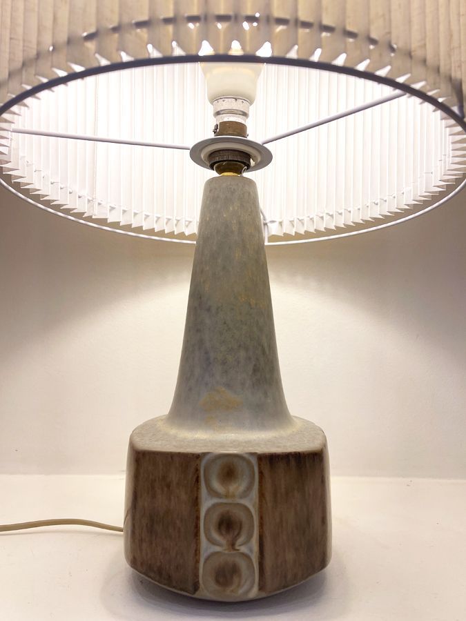 Lampe scandinave en céramique – Knudsen & Bornholm, années 70