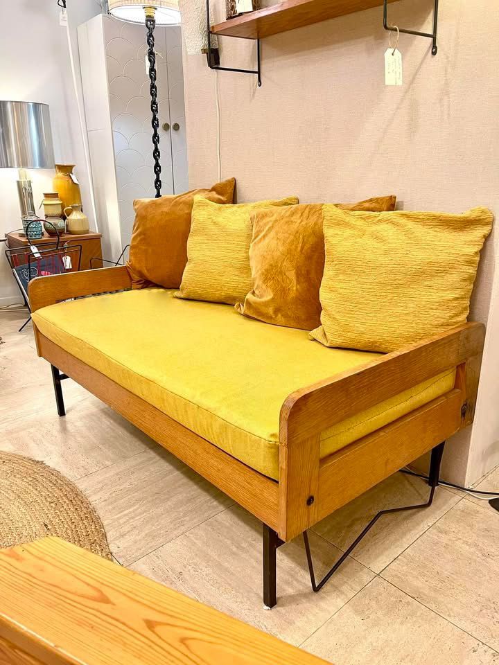 Banquette transformable vintage années 60 – Daybed