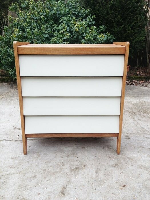 Commode vintage pieds compas, 1960 Commode vintage pieds compas, 1960