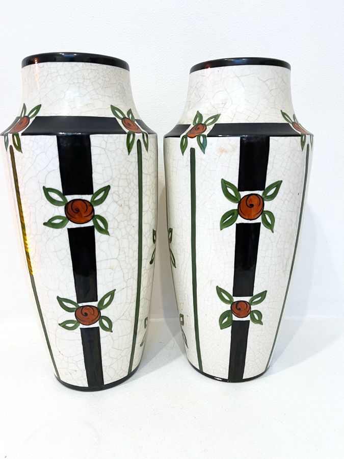 Paire de vases Art déco – Céramique d’Orchie, 1930