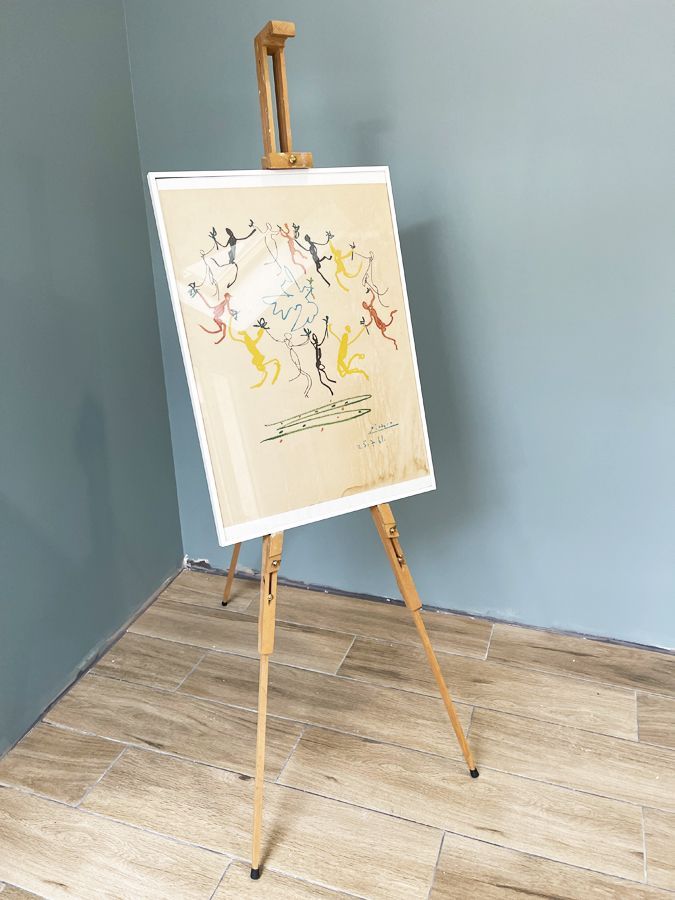 Chevalet de campagne vintage en hêtre huilé – DMC