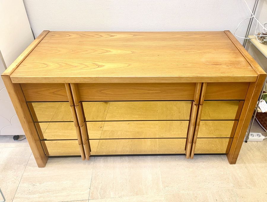 Commode faces miroir fumé, 1970