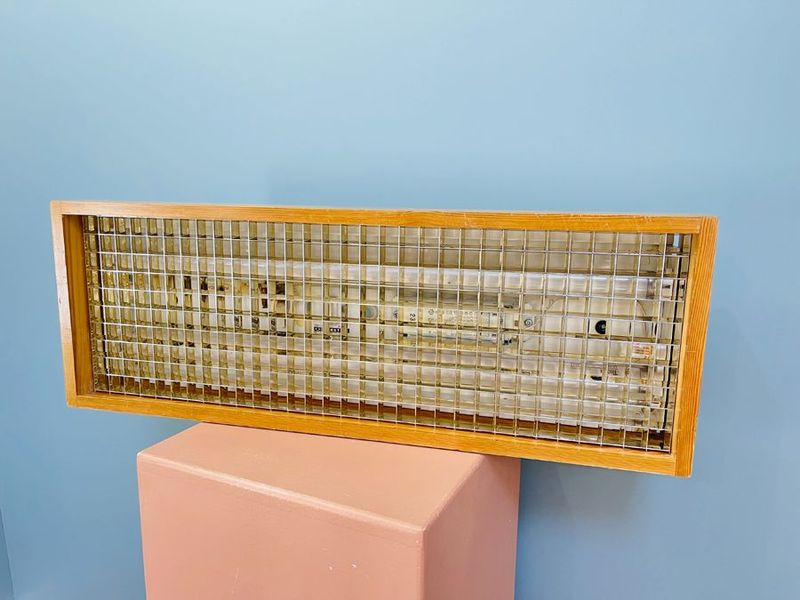 Plafonnier scandinave en teck, circa 1970