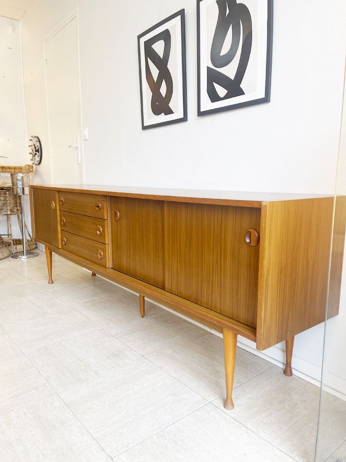 Enfilade scandinave vintage en teck –circa 1960
