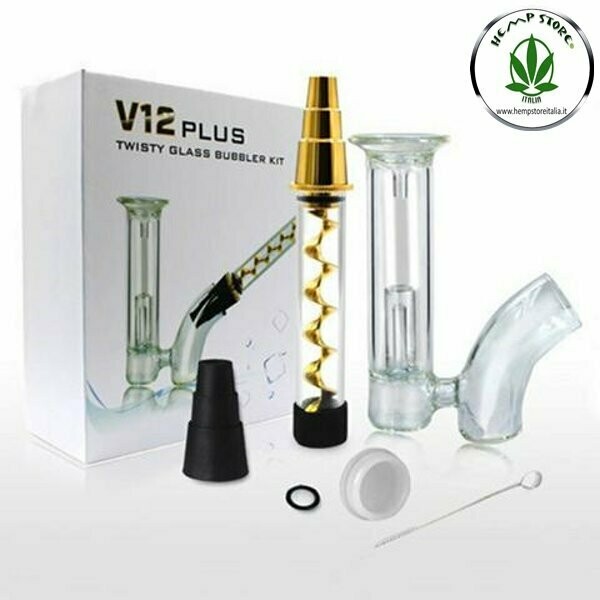 VAPORIZZATORE V12 PLUS TWISTY GLASS BUBBLER KIT