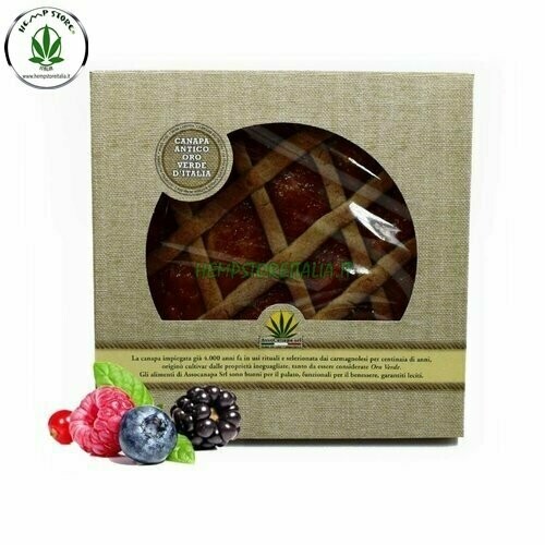 CROSTATA  CASALINGA CON SEMI DI CANAPA E FRUTTI DI BOSCO