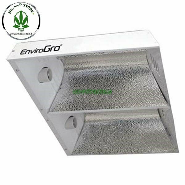 RIFLETTORE ENVIROGRO PRO CFL LAMPADE FLUO DOPPIO PER ORTICOLTURA