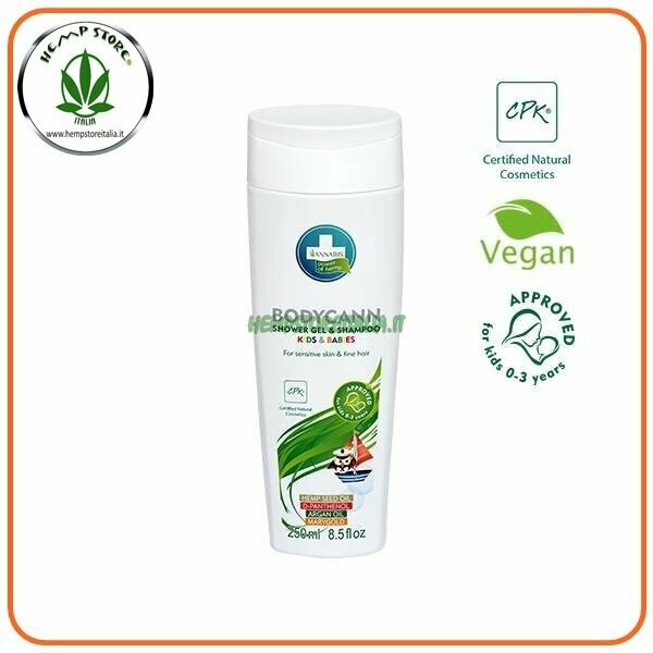 BODYCANN SHOWER GEL E SHAMPOO PER KID 250ml ANNABIS