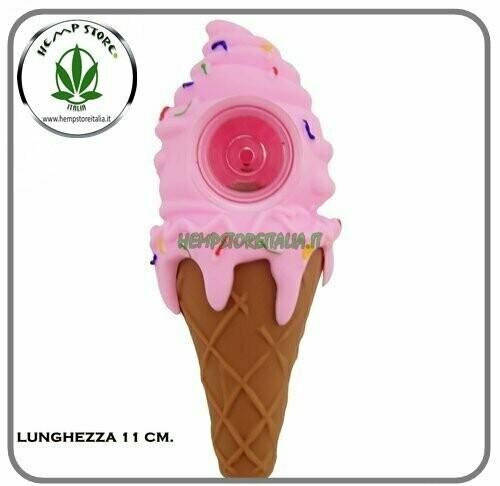 PIPA CONO GELATO IN SILICONE ROSA