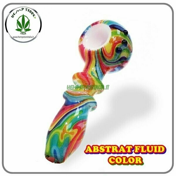 ABSTRACT FLUID COLORS PIPA IN VETRO