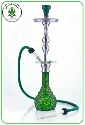 ALADIN SHISHA -ISTANBUL- GREEN-WHITE 78 CM
