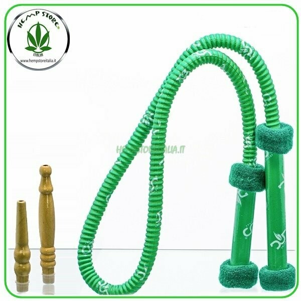 HOSE PER NARGHILE’ IN SILICONE COLORE VERDE 180 CM