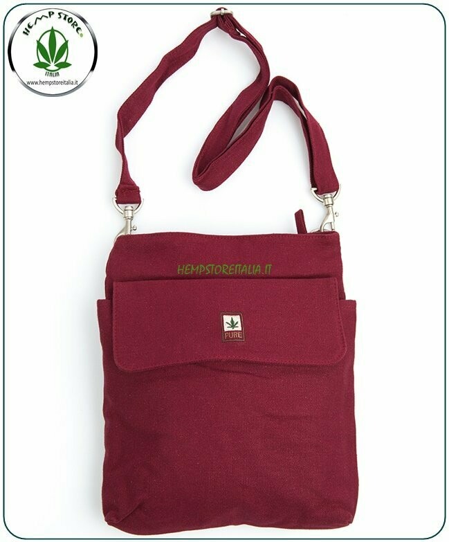 HV003 BORSA A TRACOLLA CON ZIP E TASCA RED PURE ®