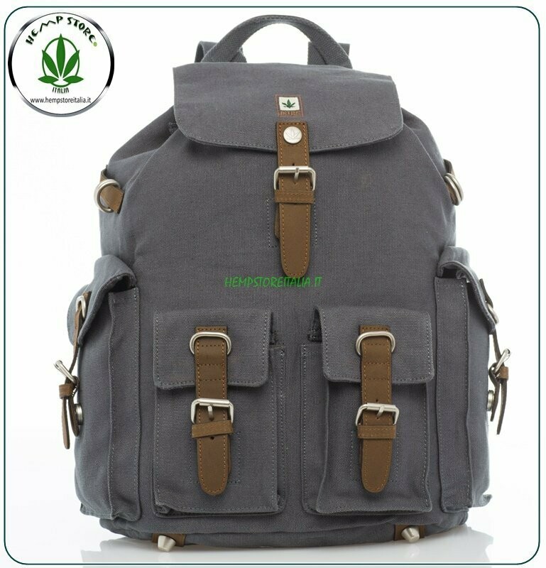 HF017 ZAINO CON 4 TASCHE ESTERNE GREY PURE ®