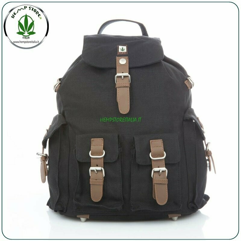 HF017 ZAINO CON 4 TASCHE ESTERNE BLACK PURE ®