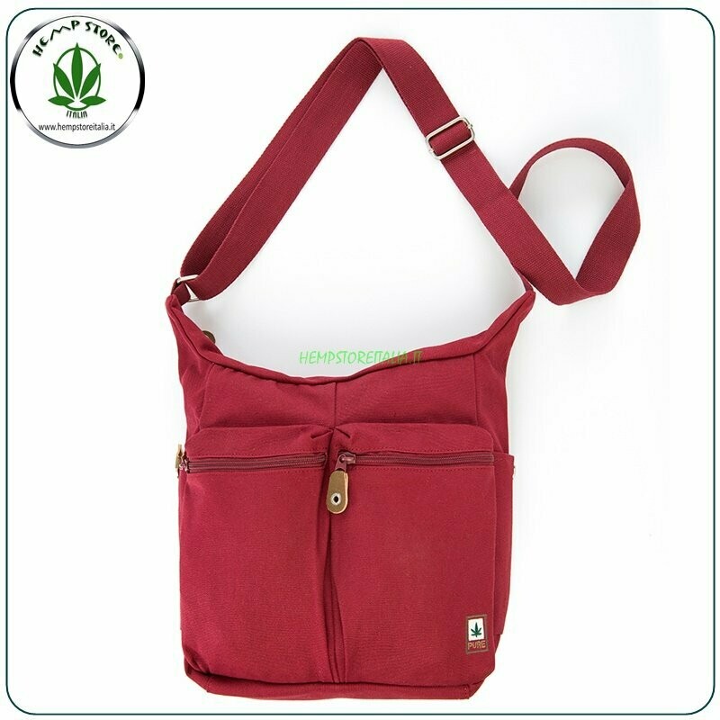 HF826 BORSA A TRACOLLA 2 TASCHE RED PURE ®