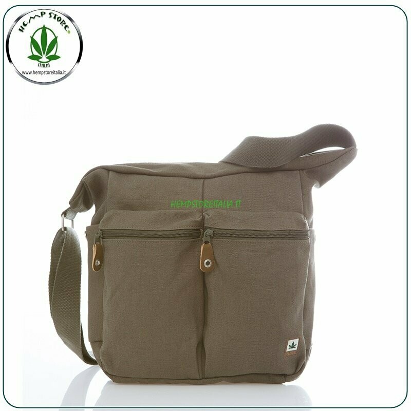 HF826 BORSA A TRACOLLA 2 TASCHE KAKI PURE ®